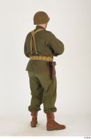  U.S.Army uniform World War II. - Technical Corporal - poses american soldier standing uniform whole body 0014.jpg